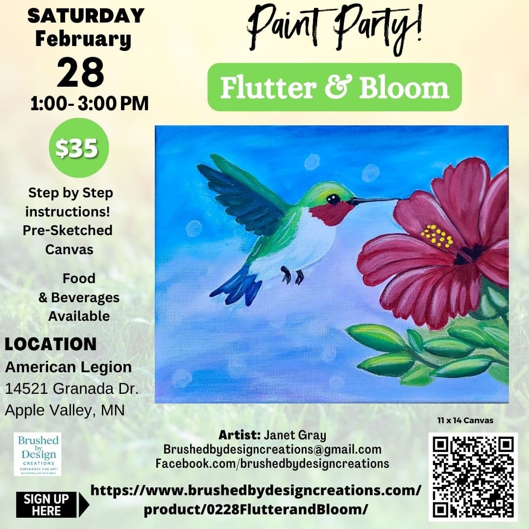 Paint Flutter & Bloom at Apple Valley American Legion