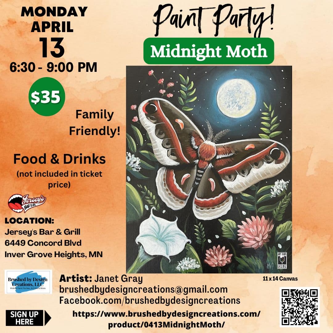 Paint Midnight Moth at Jersey's Bar & Grill