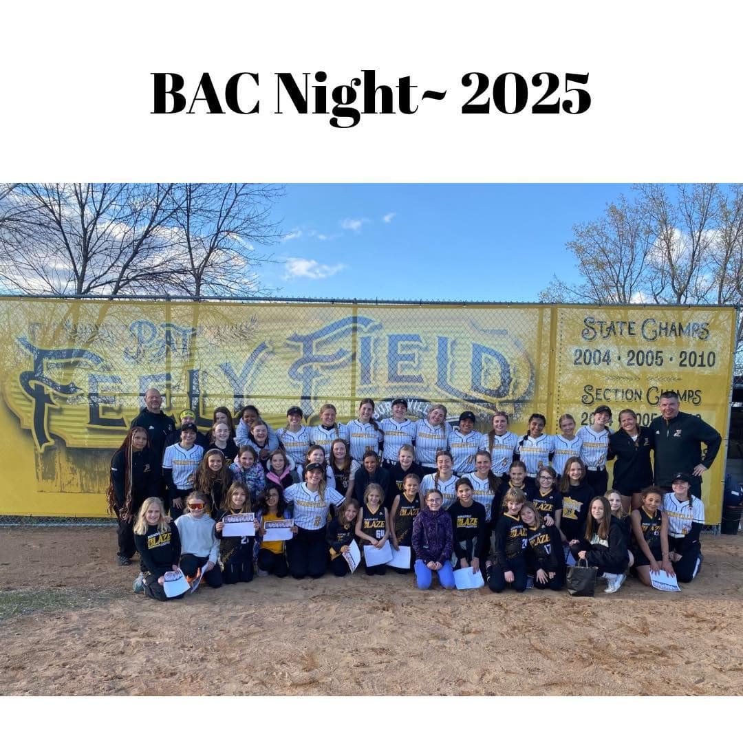 2026 BAC Night at the Burnsville High School Varsity Softball Game
