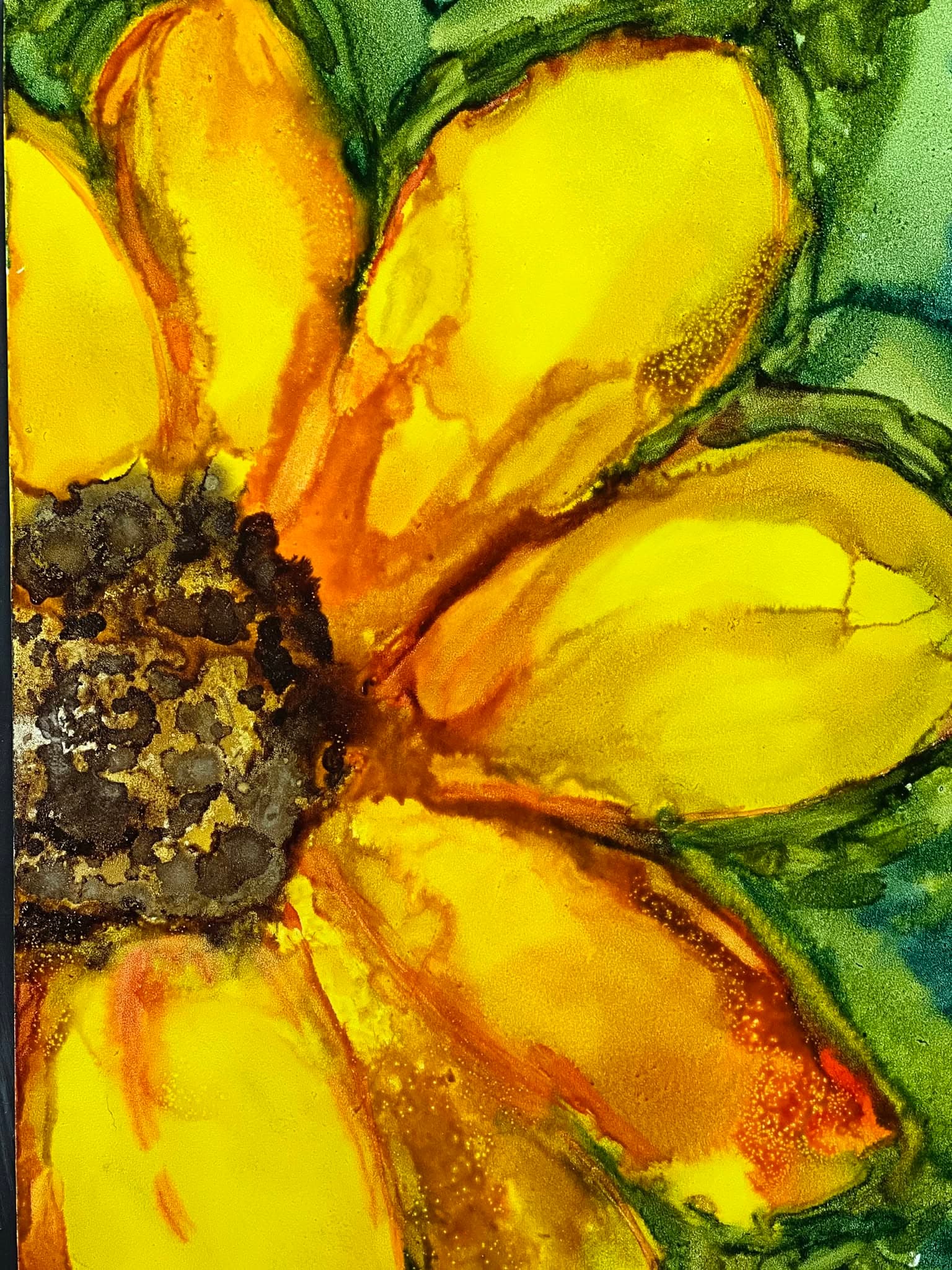 Alcohol Ink Sumflower