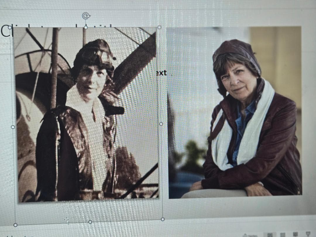 Amelia Earhart & her Cousin