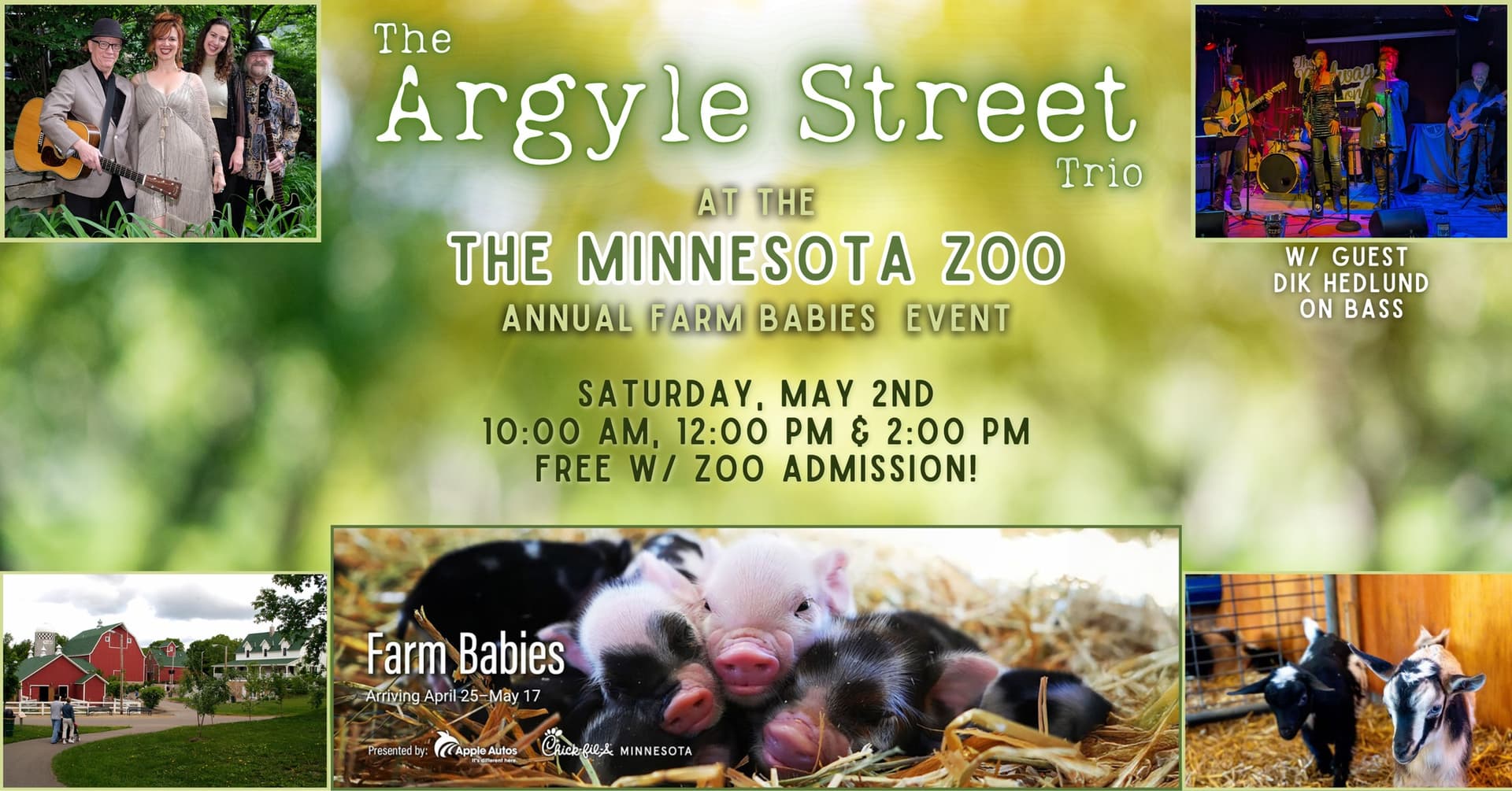 Argyle Street Trio @ Minnesota Zoo Farm Babies