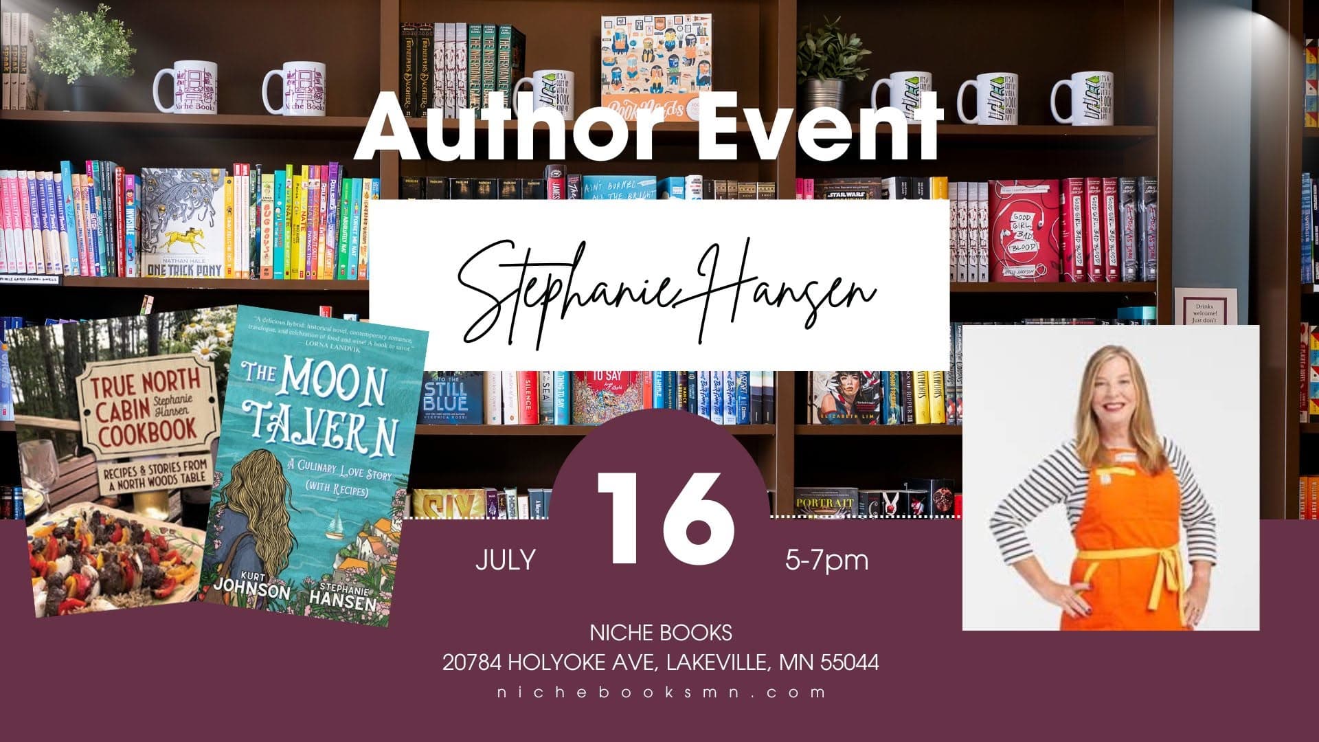 Author Event: Stephanie Hansen, author of THE TRUE NORTH CABIN COOKBOOK and THE MOON TAVERN