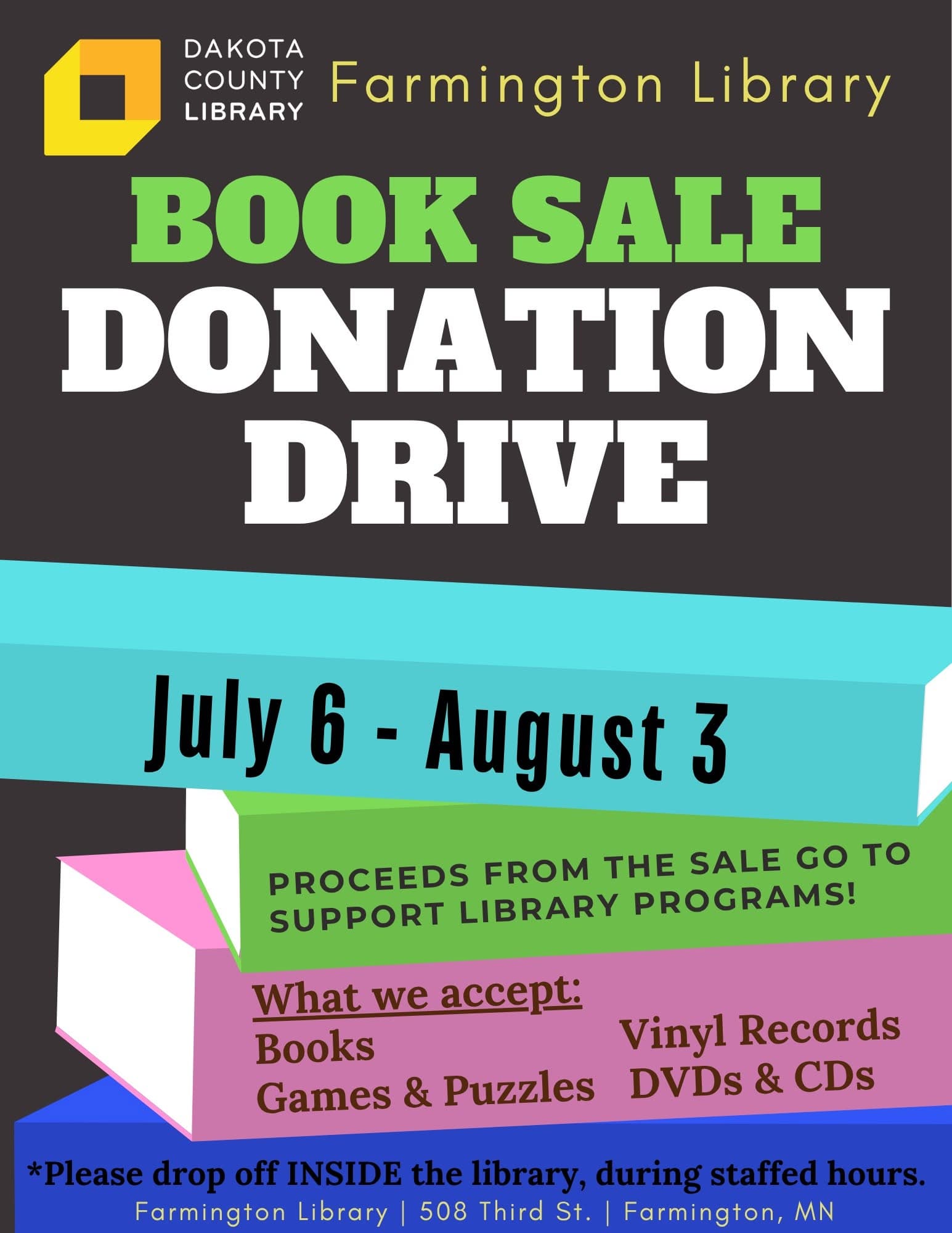 Book Sale Donation Drive