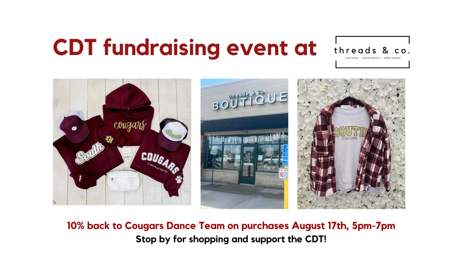 CDT Fundraising Event at Threads & Co