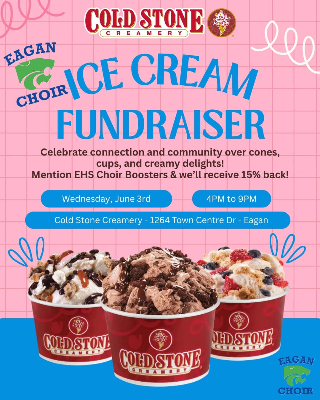 Choir Boosters Cold Stone Creamery Fundraiser