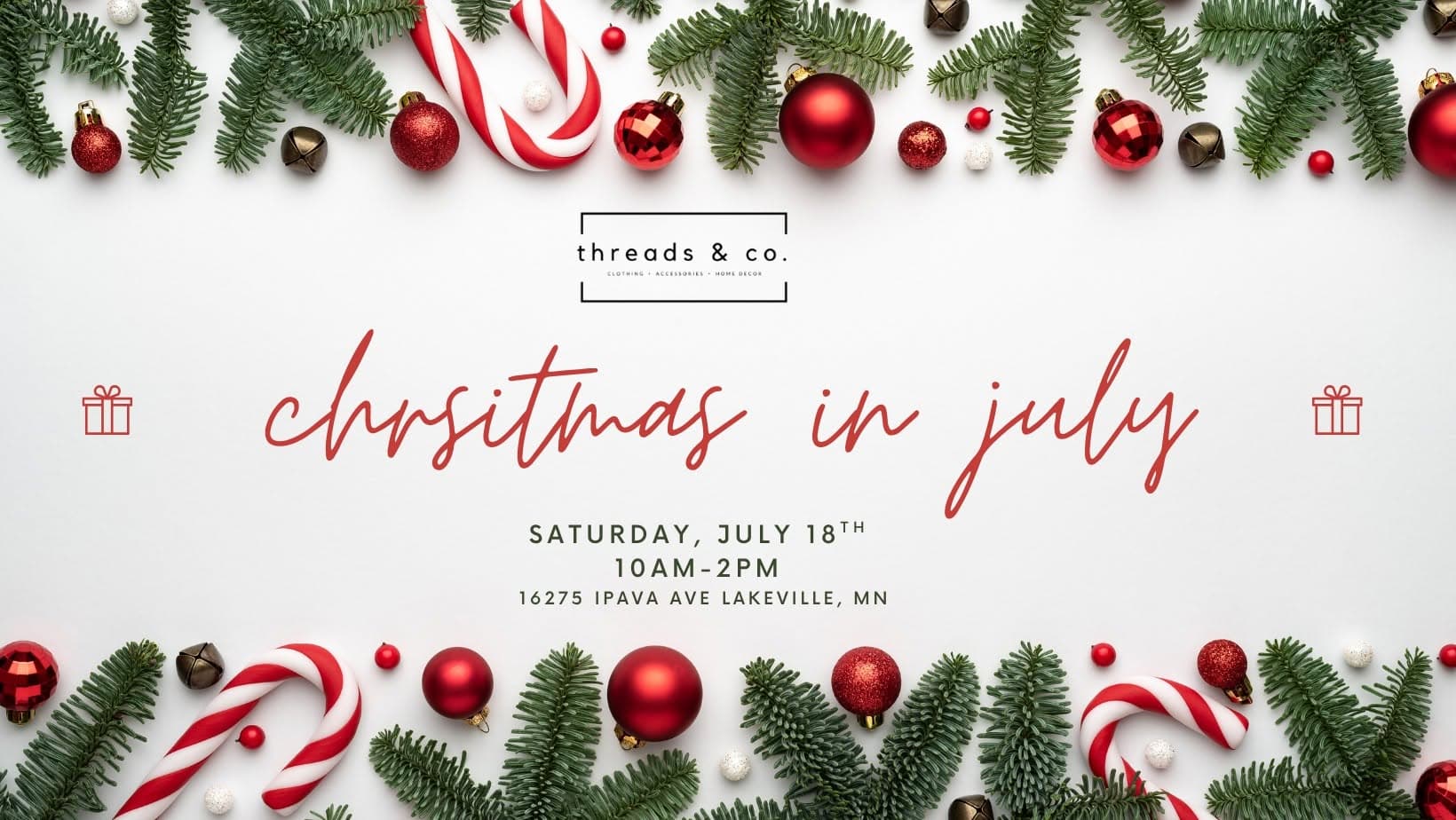 Christmas in July at Threads & Co