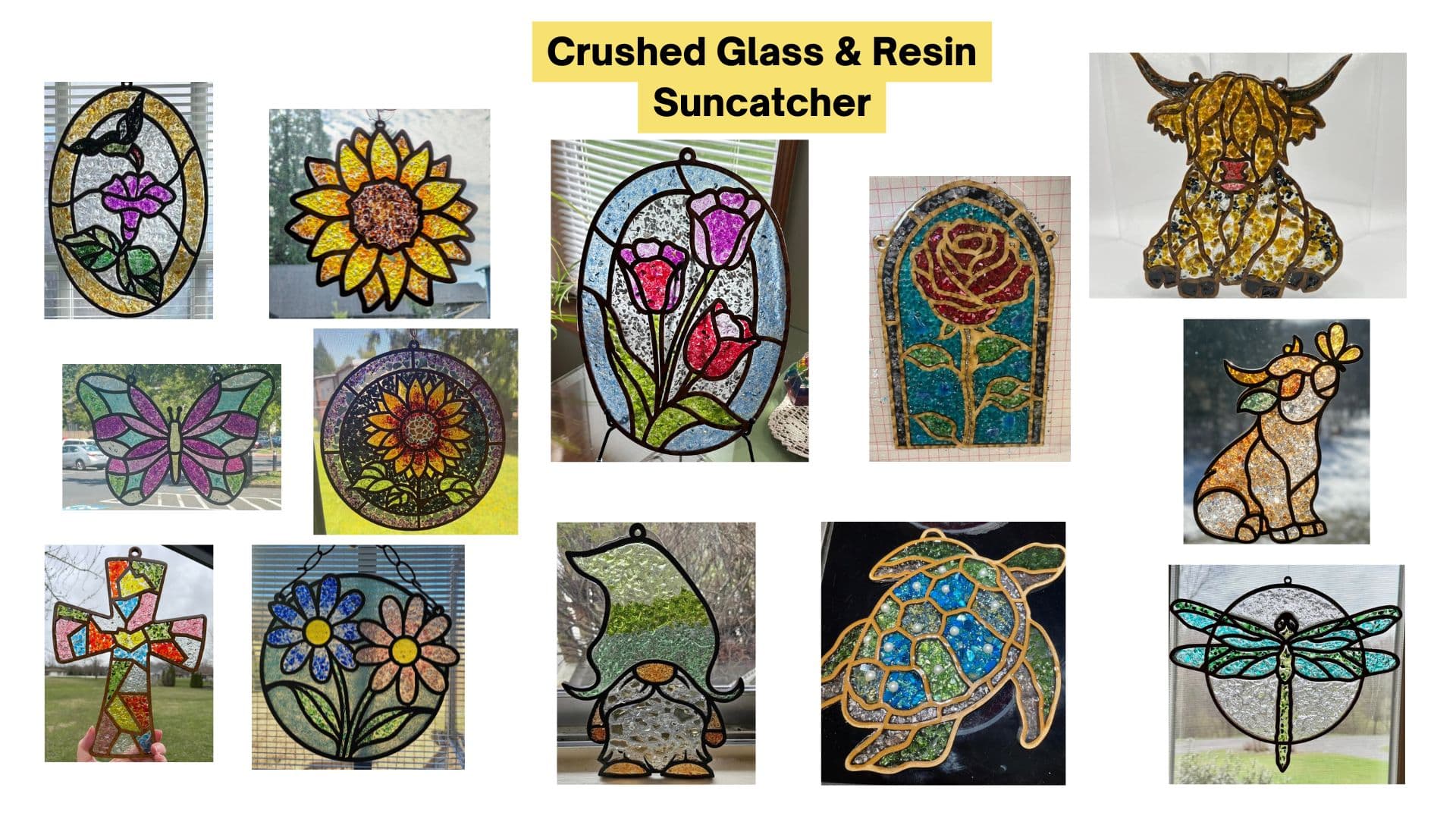 Create Crushed Glass & Resin Sun Catcher at Tops Pizza & Grill