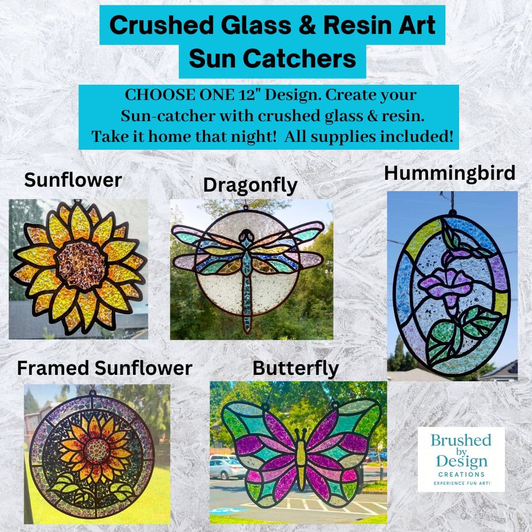 Create Crushed Glass & Resin Sun Catchers