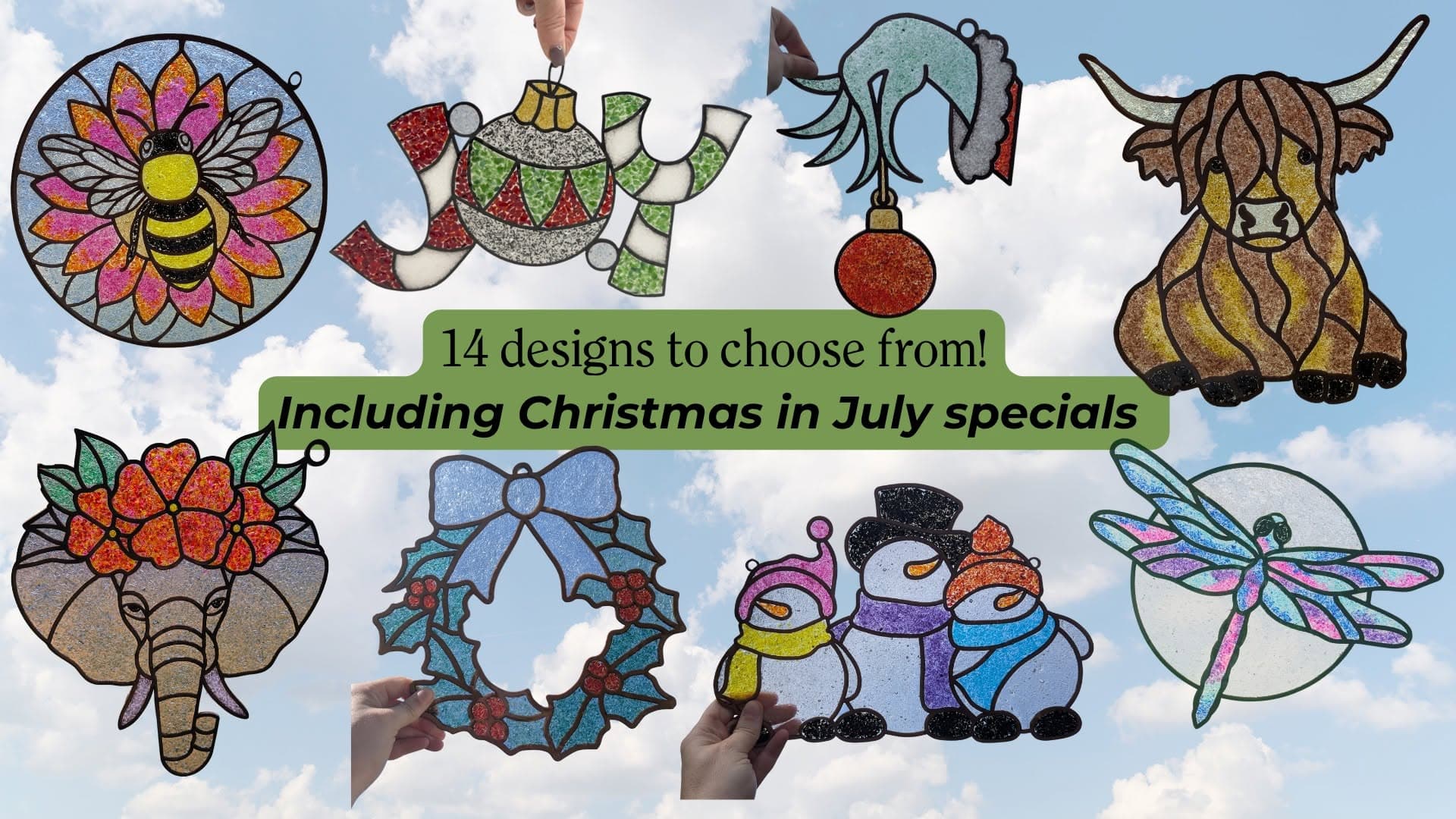 Create Your Own Suncatcher: Classic Designs + Christmas in July