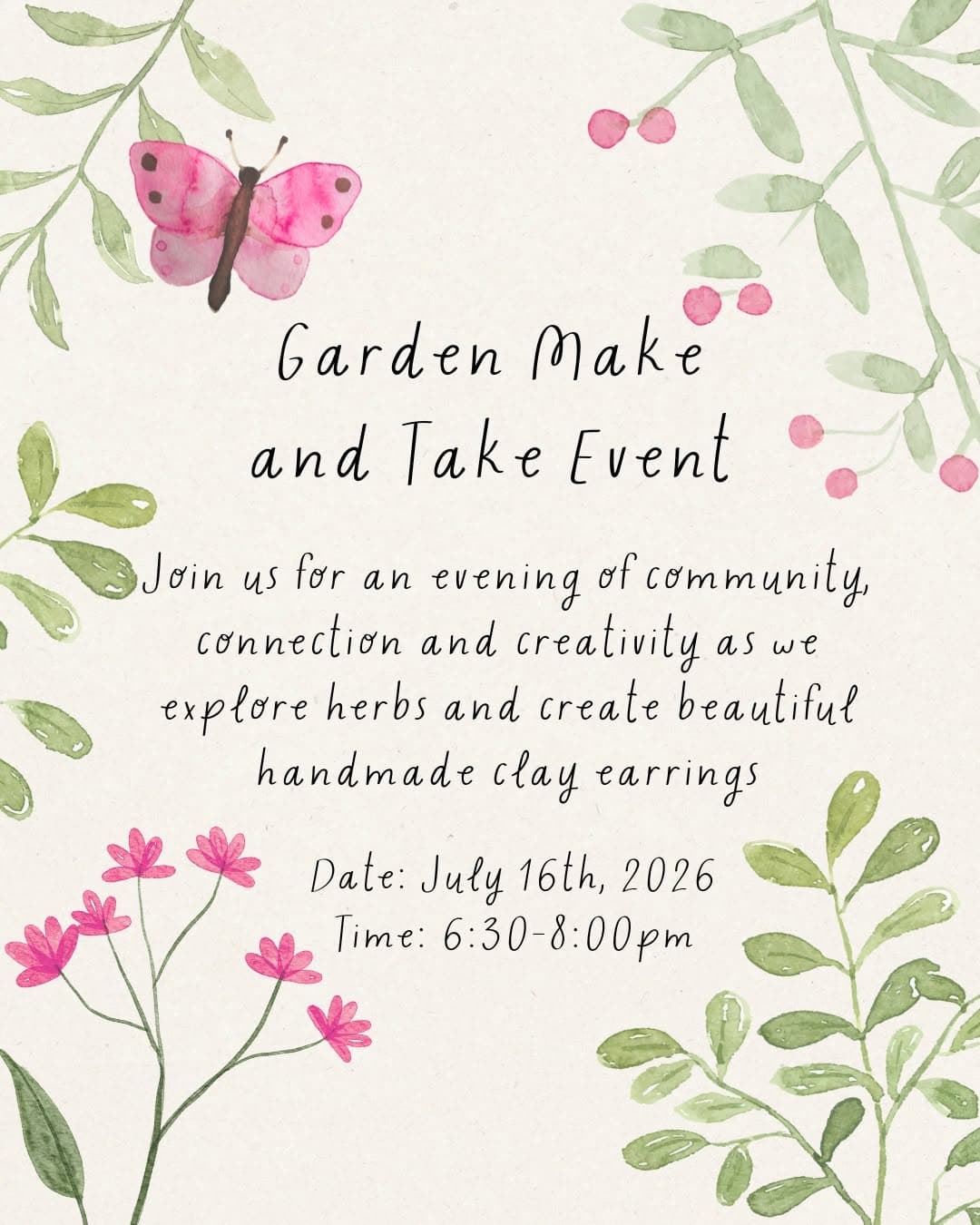Garden Make and Take Event