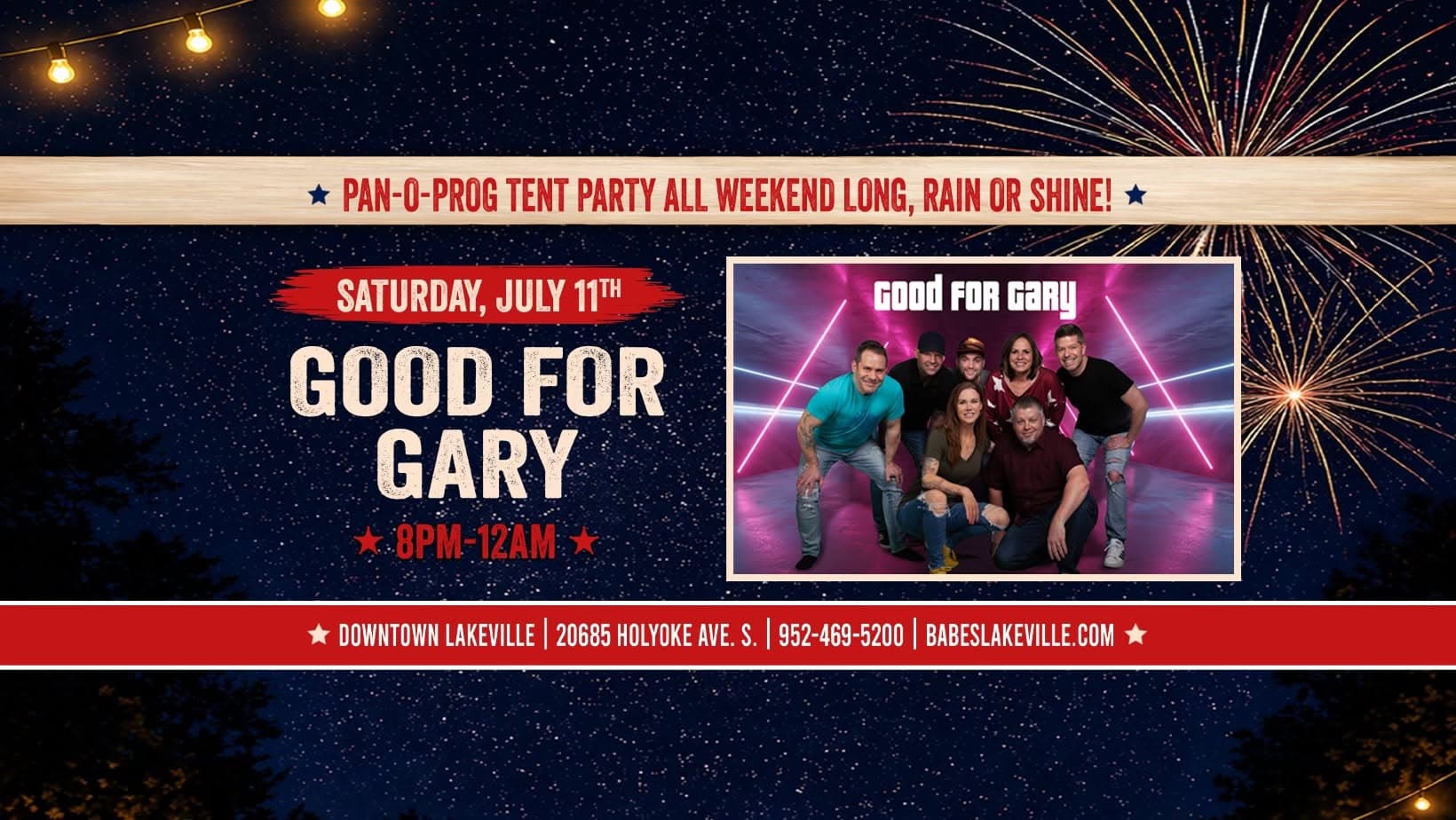 Good for Gary at Babe's Hometown Bar / Pan-O-Prog 2026