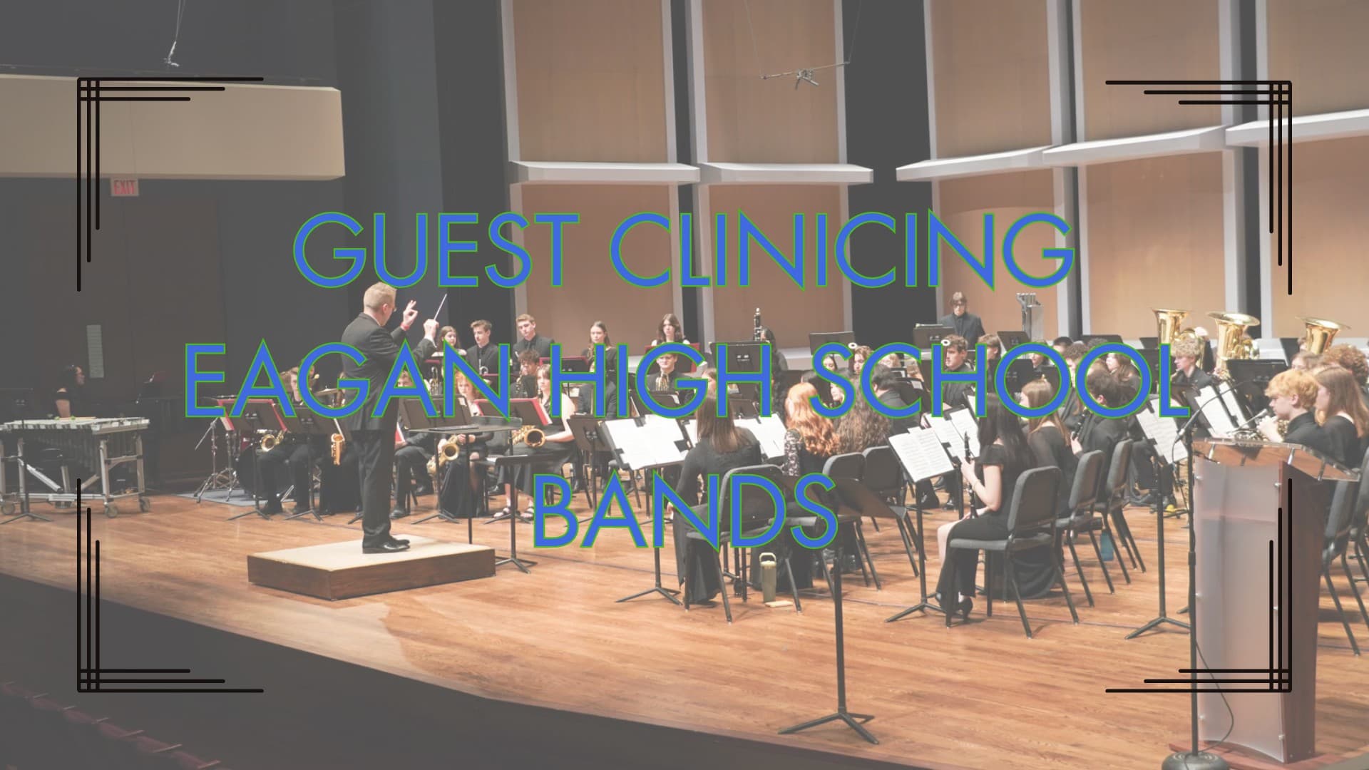Guest Clinicing Eagan HS Bands
