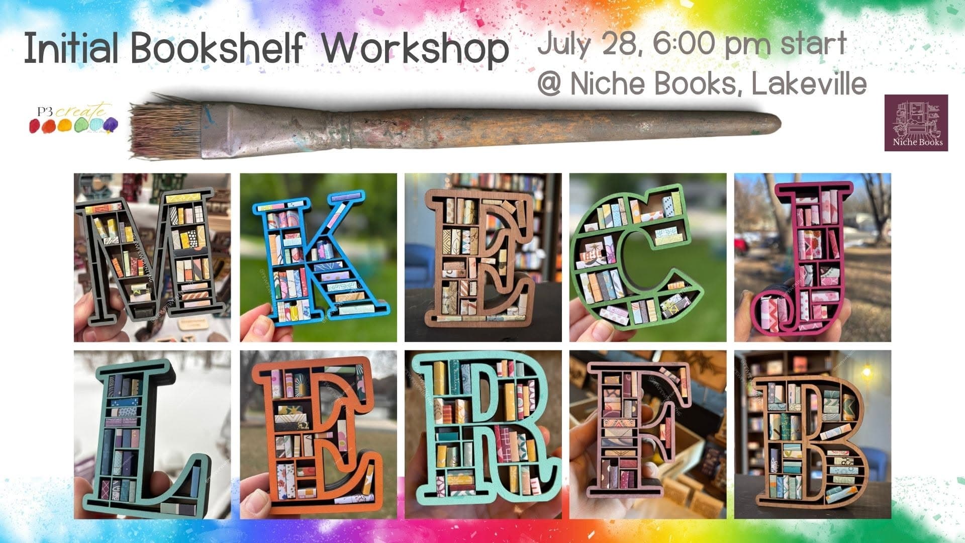 July 28: 4 inch mini bookshelf Workshop