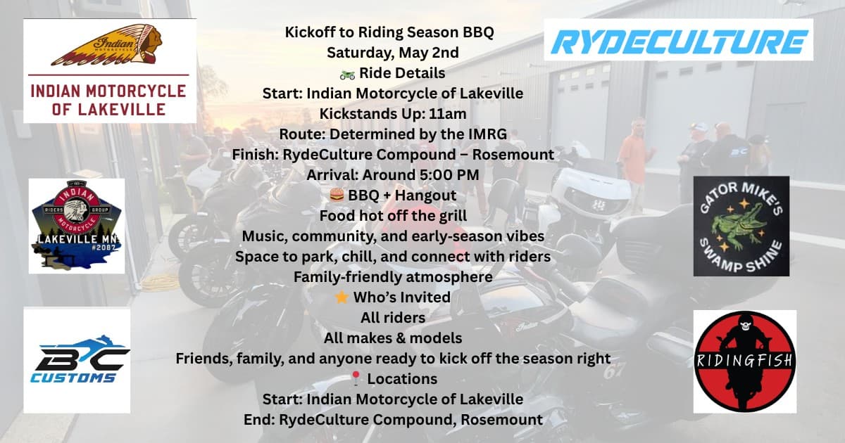 Kickoff to Riding Season