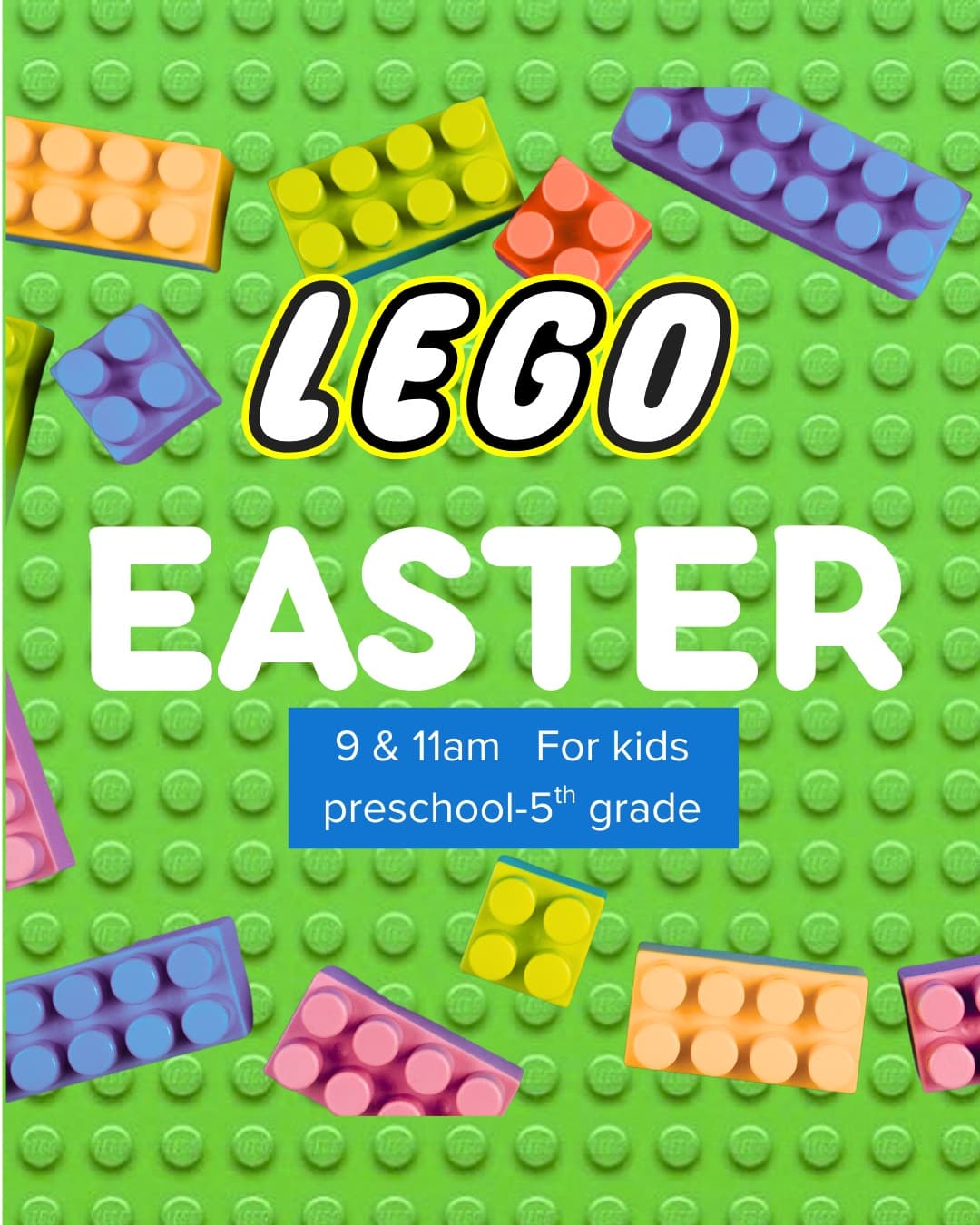 Lego Easter for Kids Preschool-5th grade