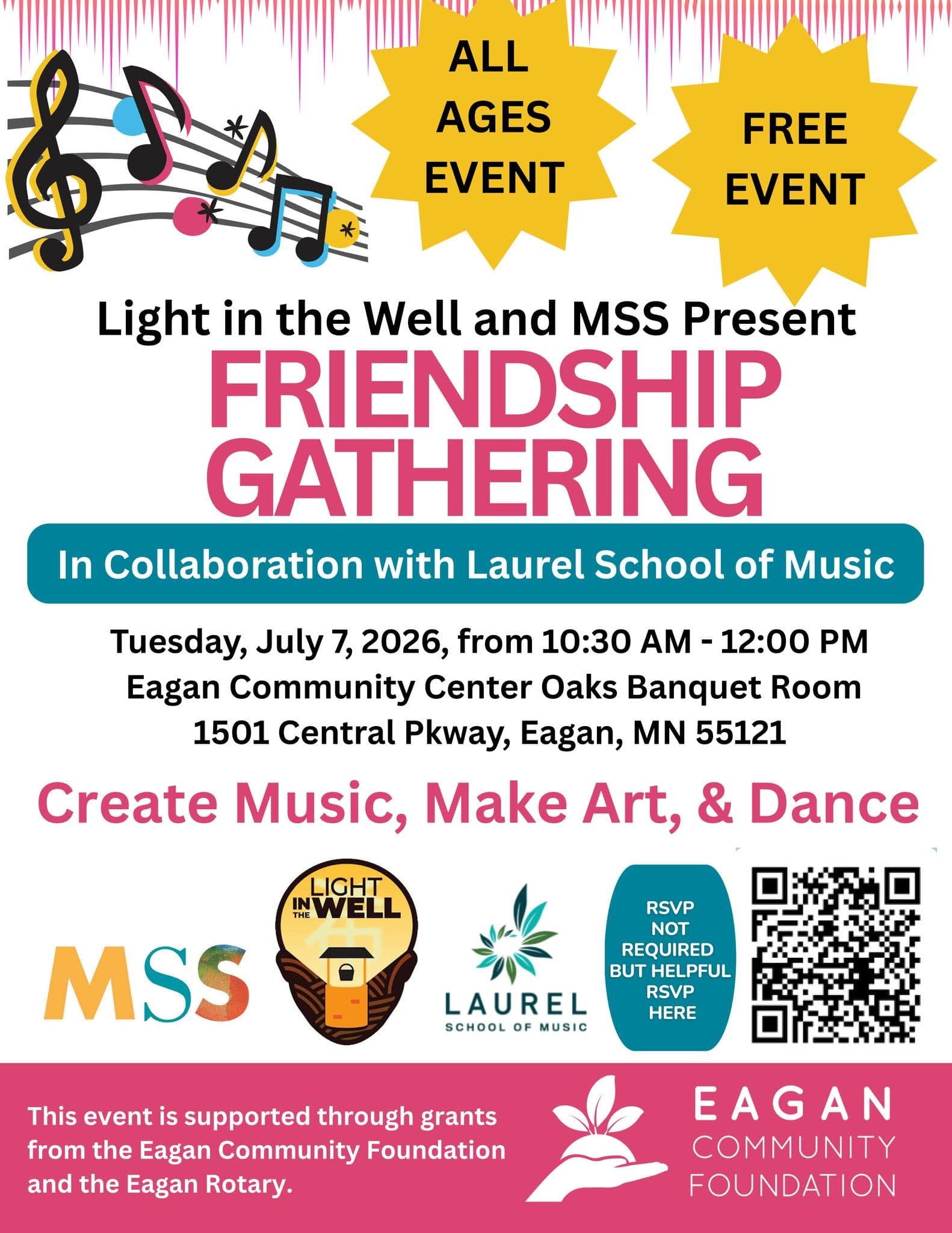 MSS Eagan and Light in the Well Present: a Friendship Gathering