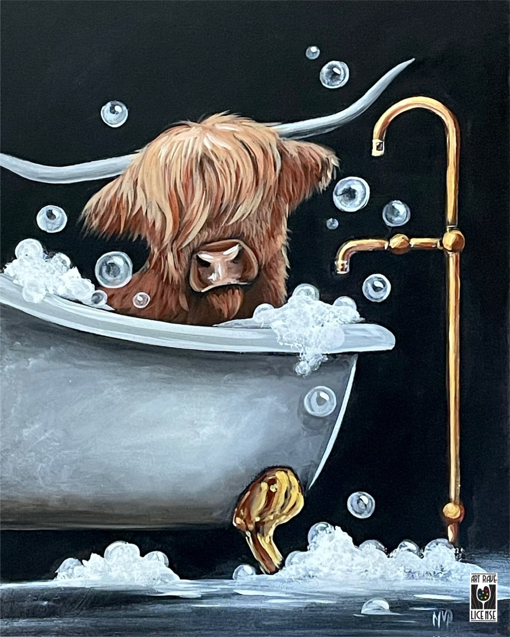 Paint Bath Time Bessie at Spiral Brewery