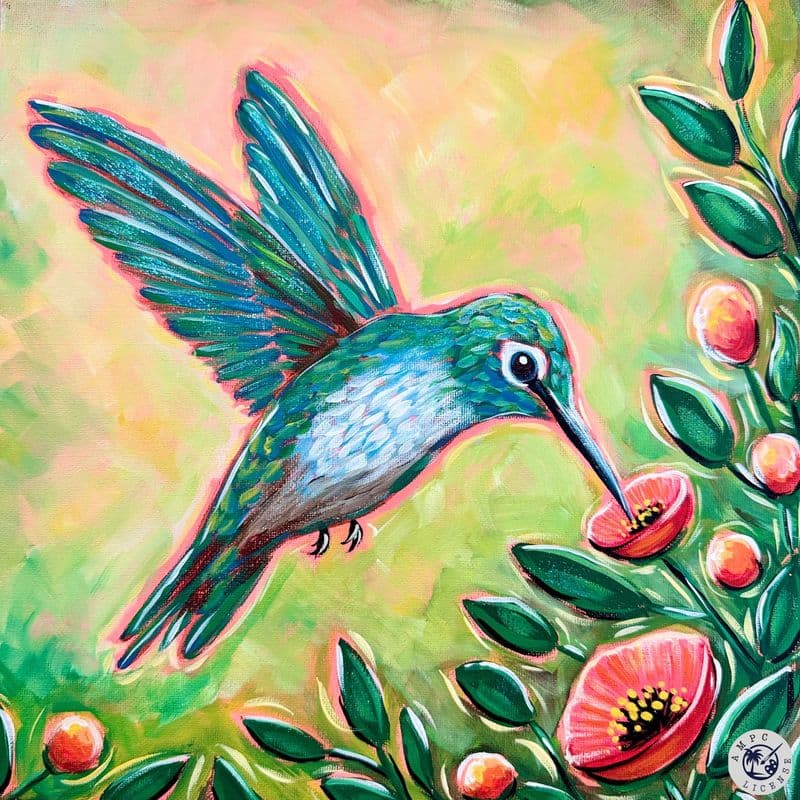 Paint Hummingbird Haven at Tops Pizza & Grill