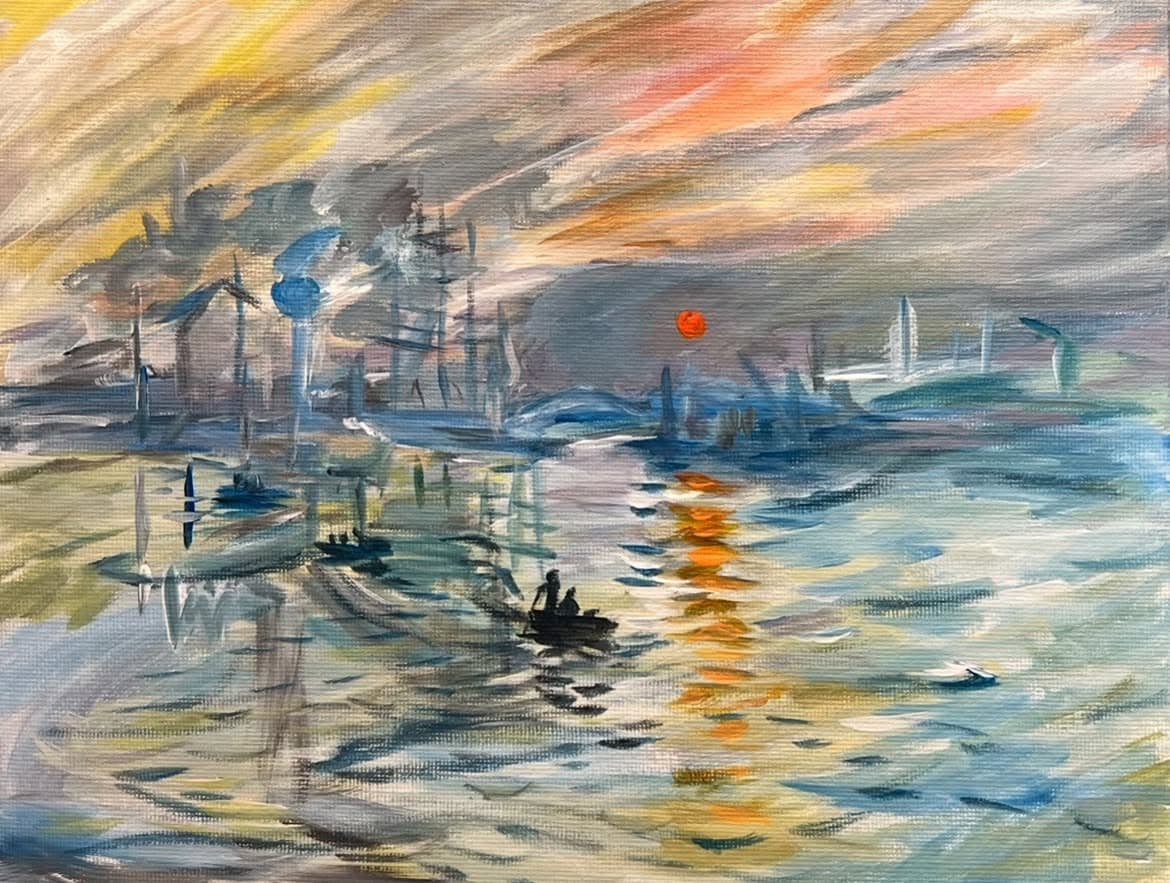 Paint Like Monet - Impression Sunrise