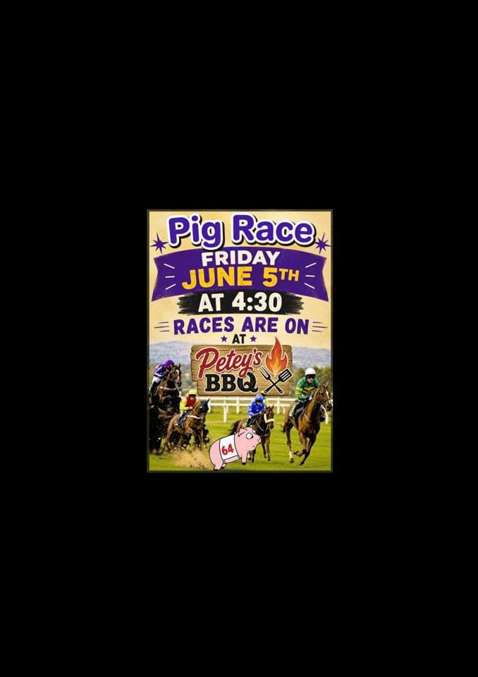 Races Are On at Petey's BBQ
