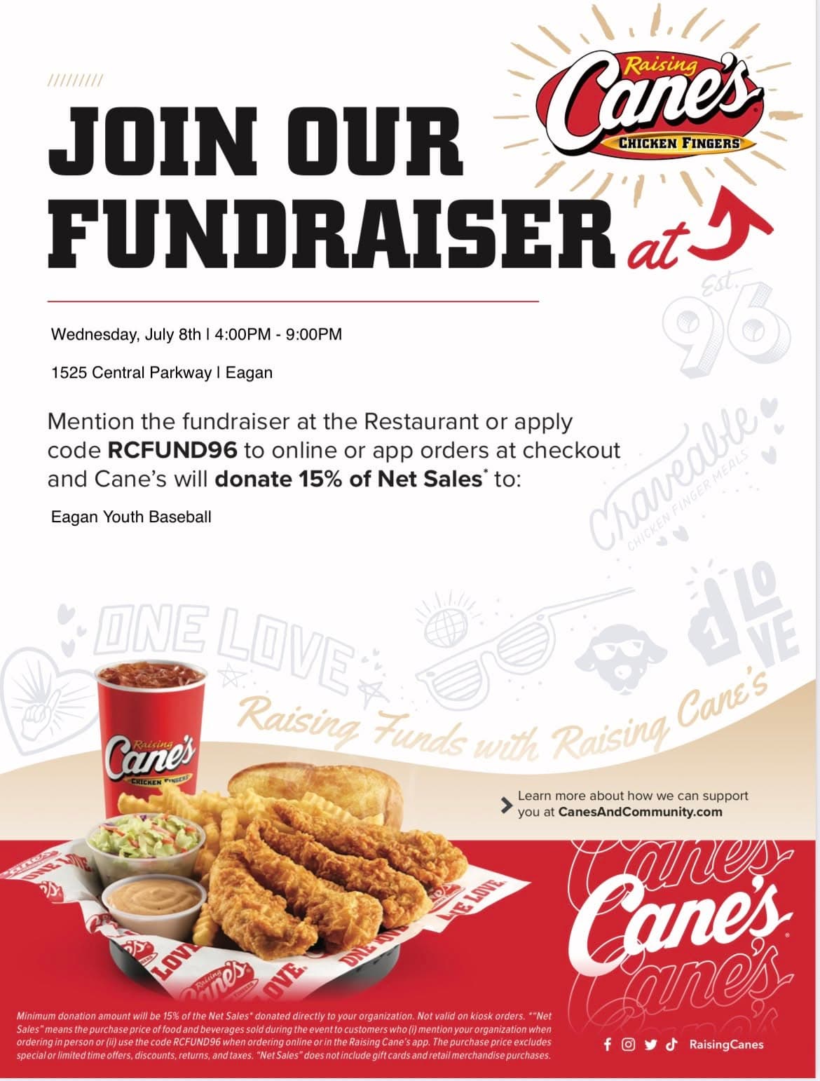 Raising Cane’s Fundraiser