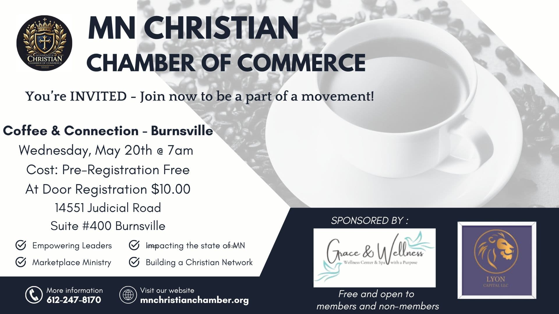 Rise and Connect: Minnesota Christian Chamber Coffee