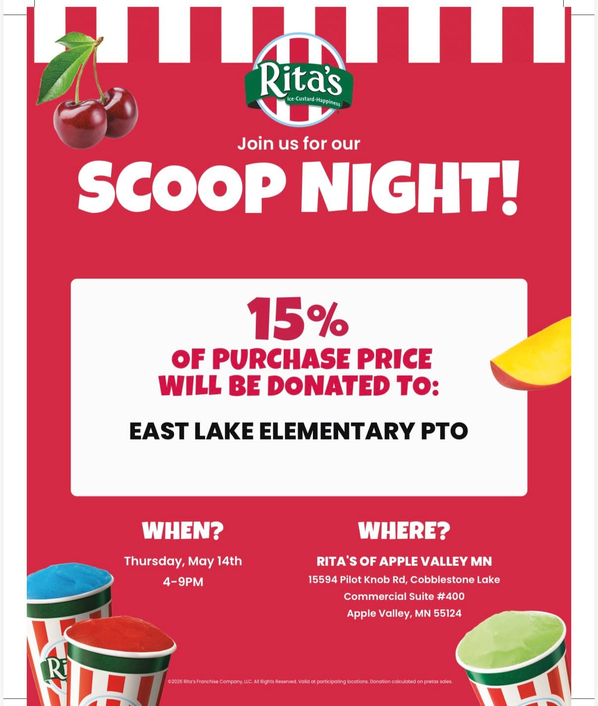 Rita's fundraiser