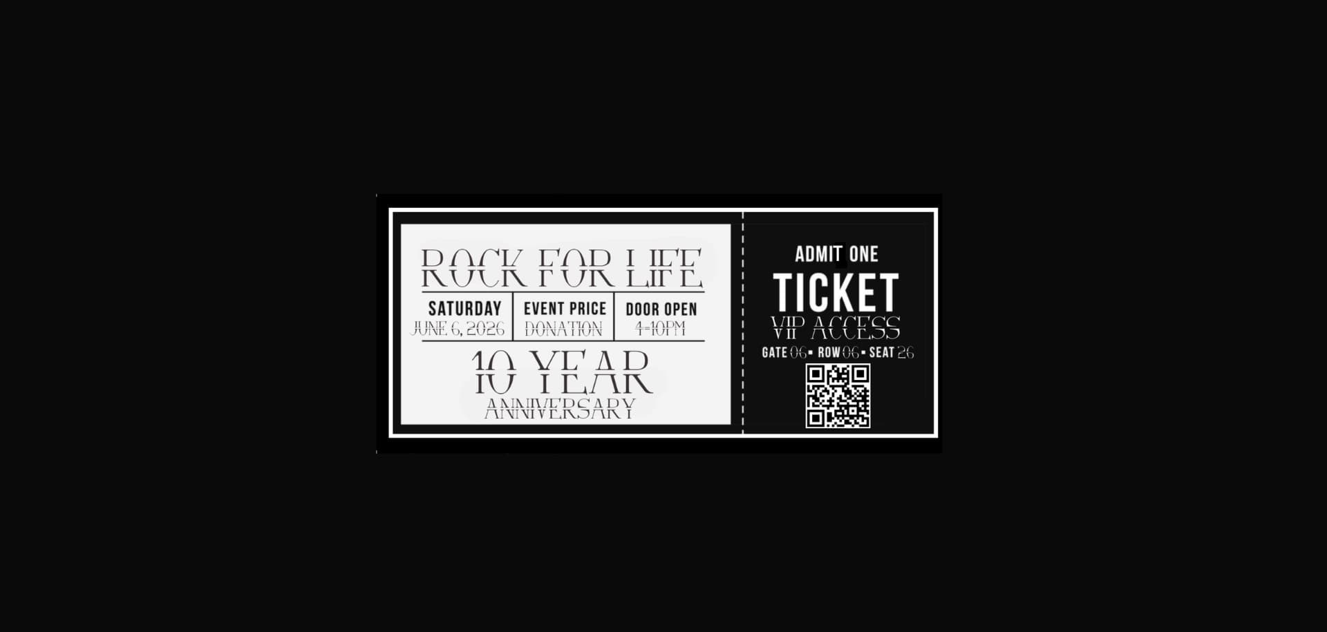 Rock For Life - 10th Anniversary!