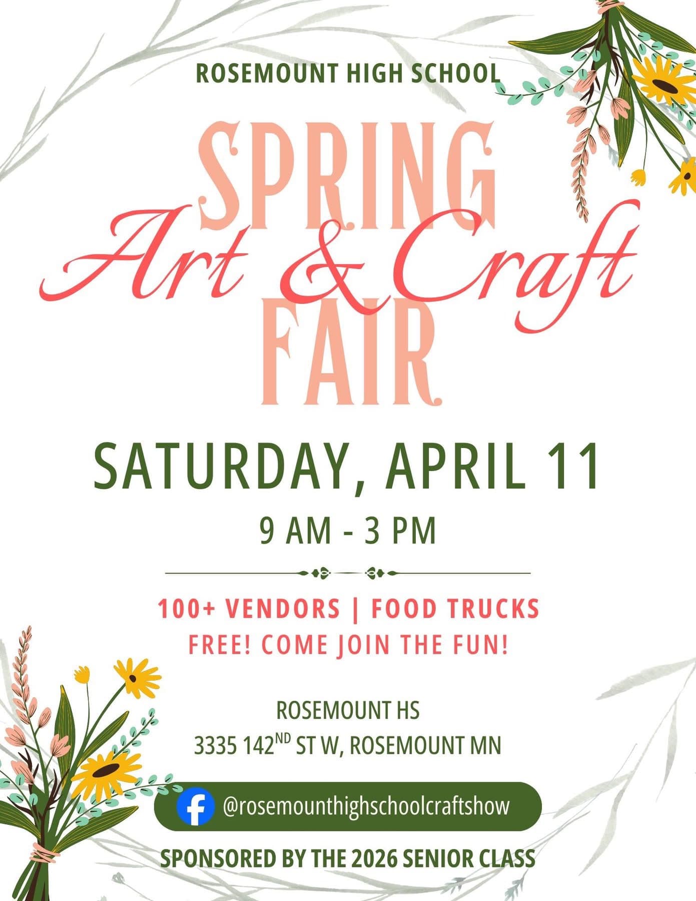 Rosemount High School Arts and Craft Fair