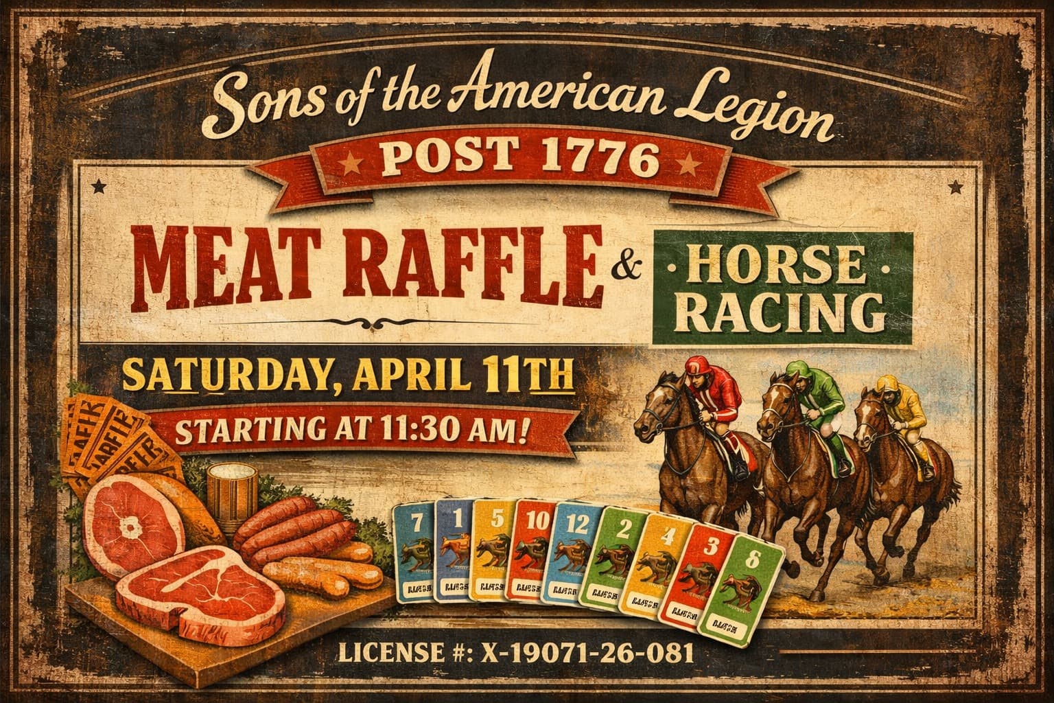 SAL Meat Raffle & Horse Racing