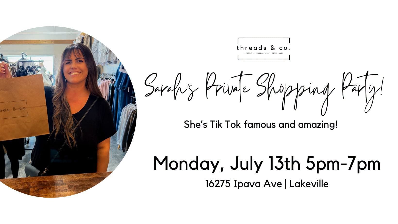 Sarah's Private Shopping Party!