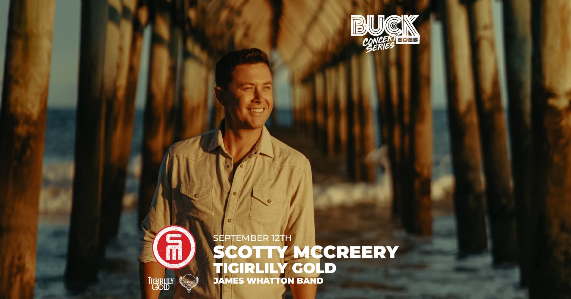 Scotty McCreery, Tigirlily Gold, and James Whatton Band at Buck Concert Series