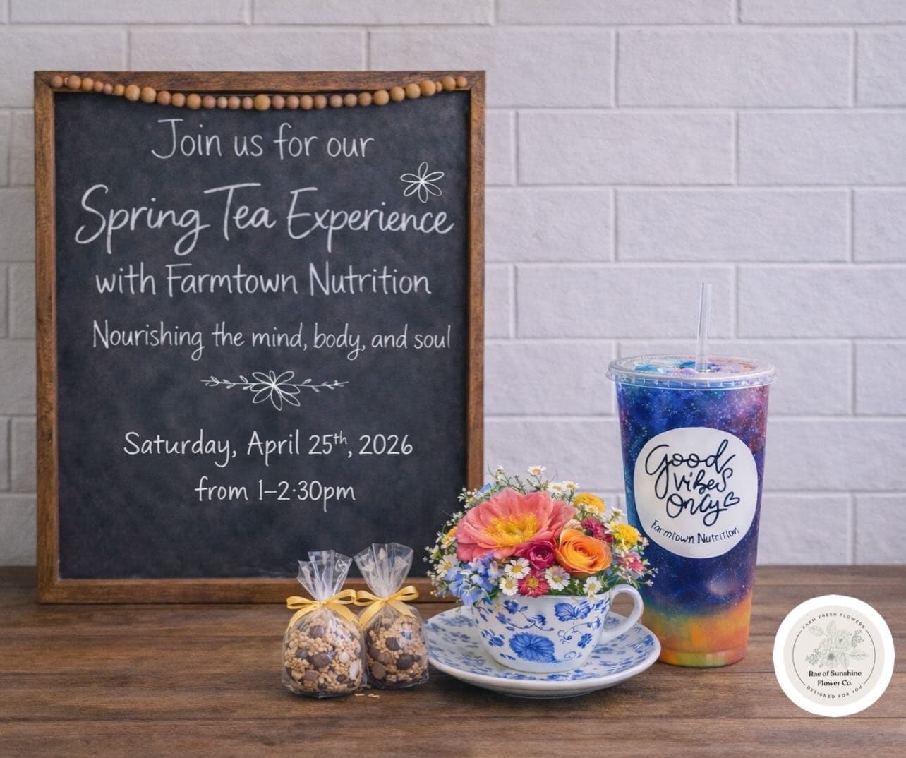 Spring Tea Experience! Floral Workshop