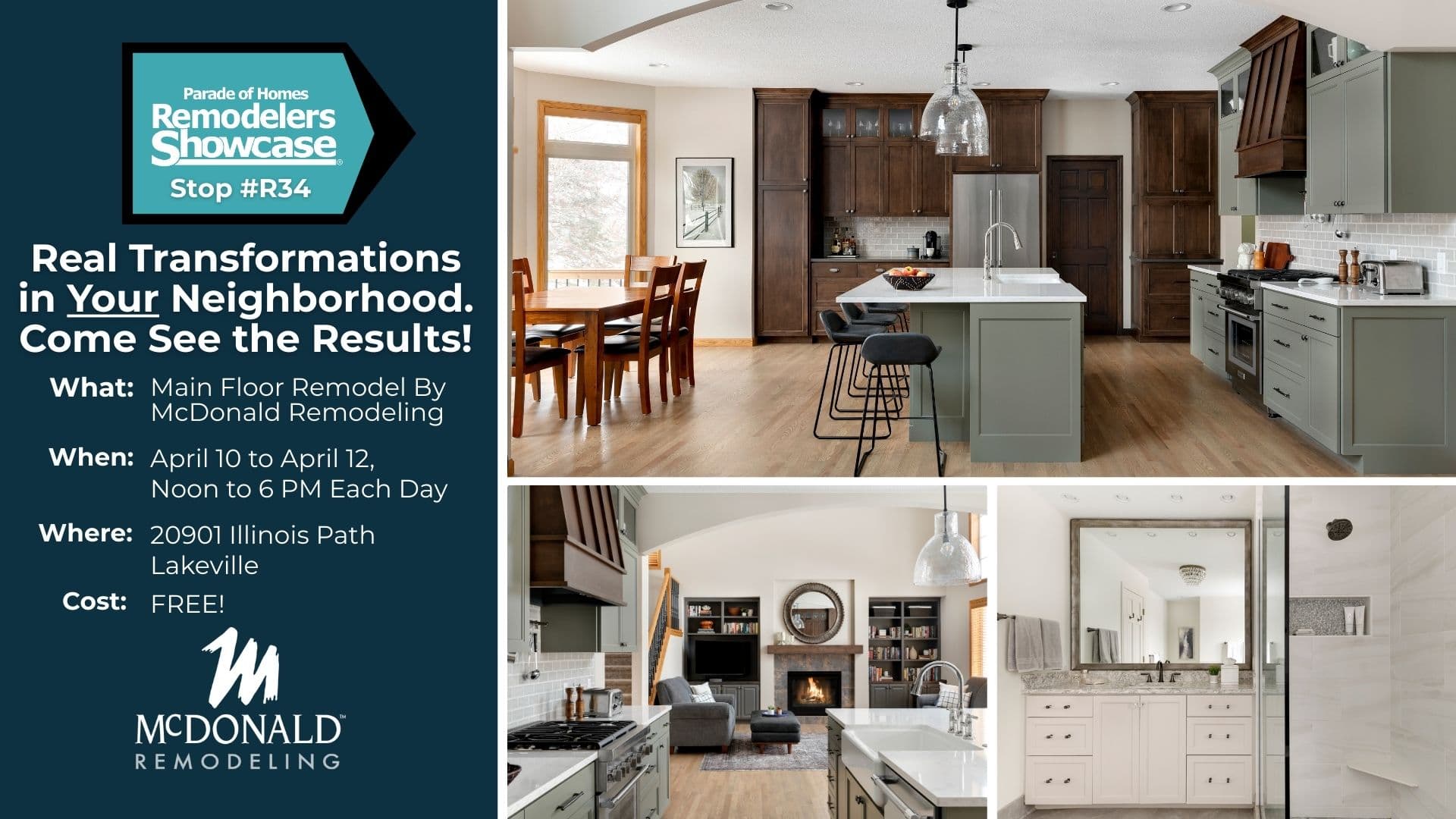 Step Inside Stop #R34 Spring Remodelers Showcase with McDonald Remodeling