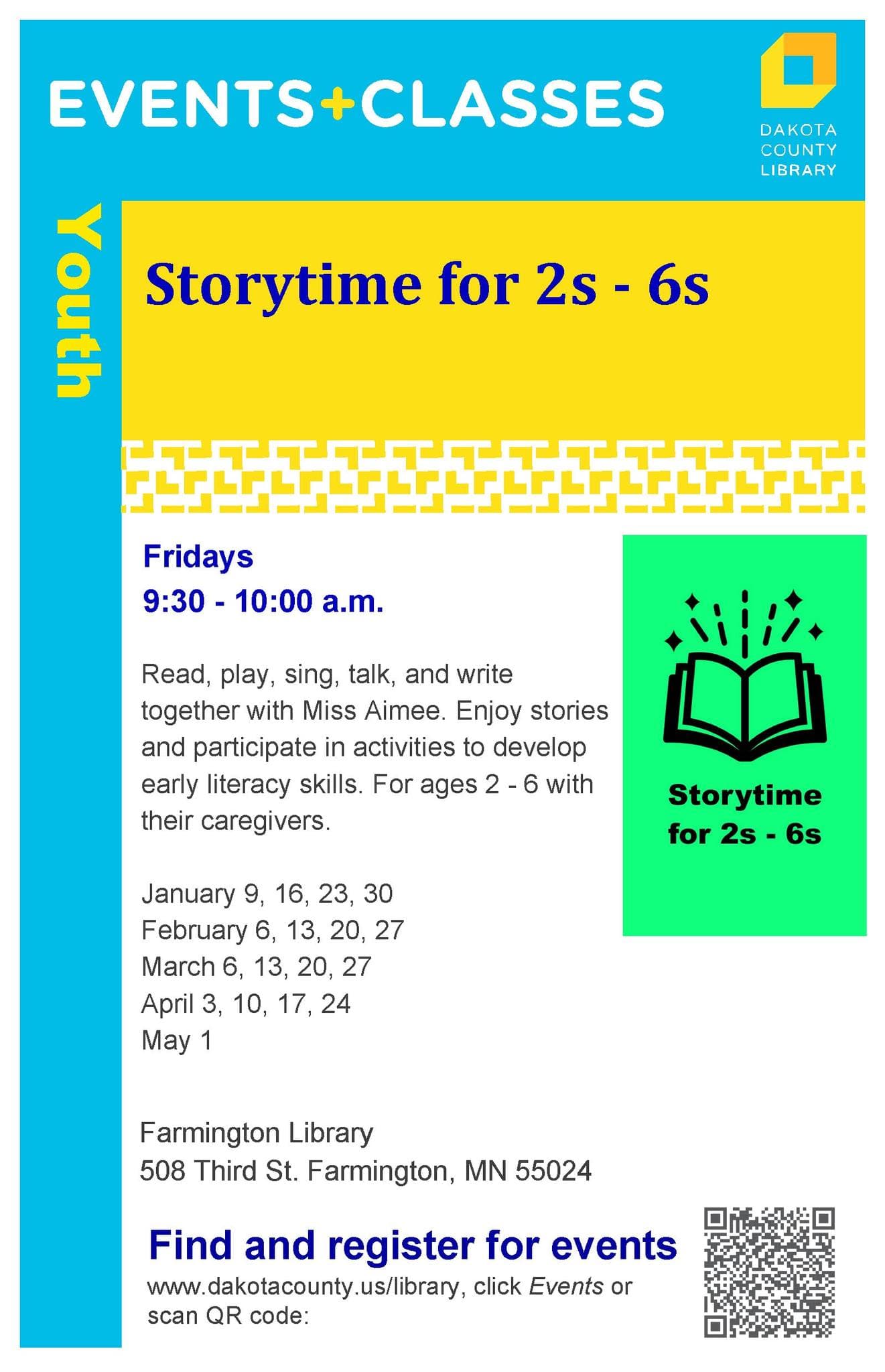 Storytime for 2s - 6s