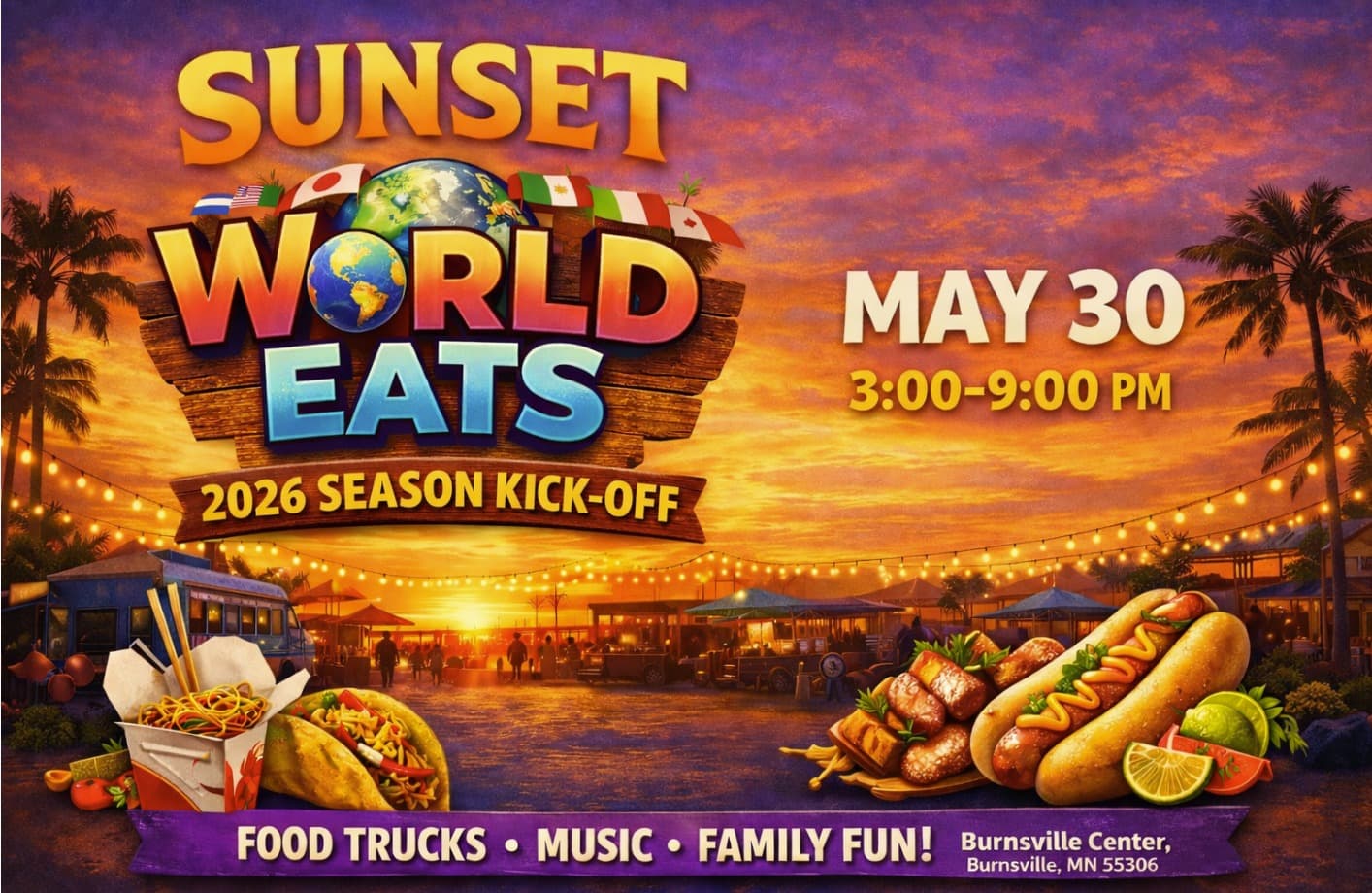 Sunset World Eats - 2026 season kick-off