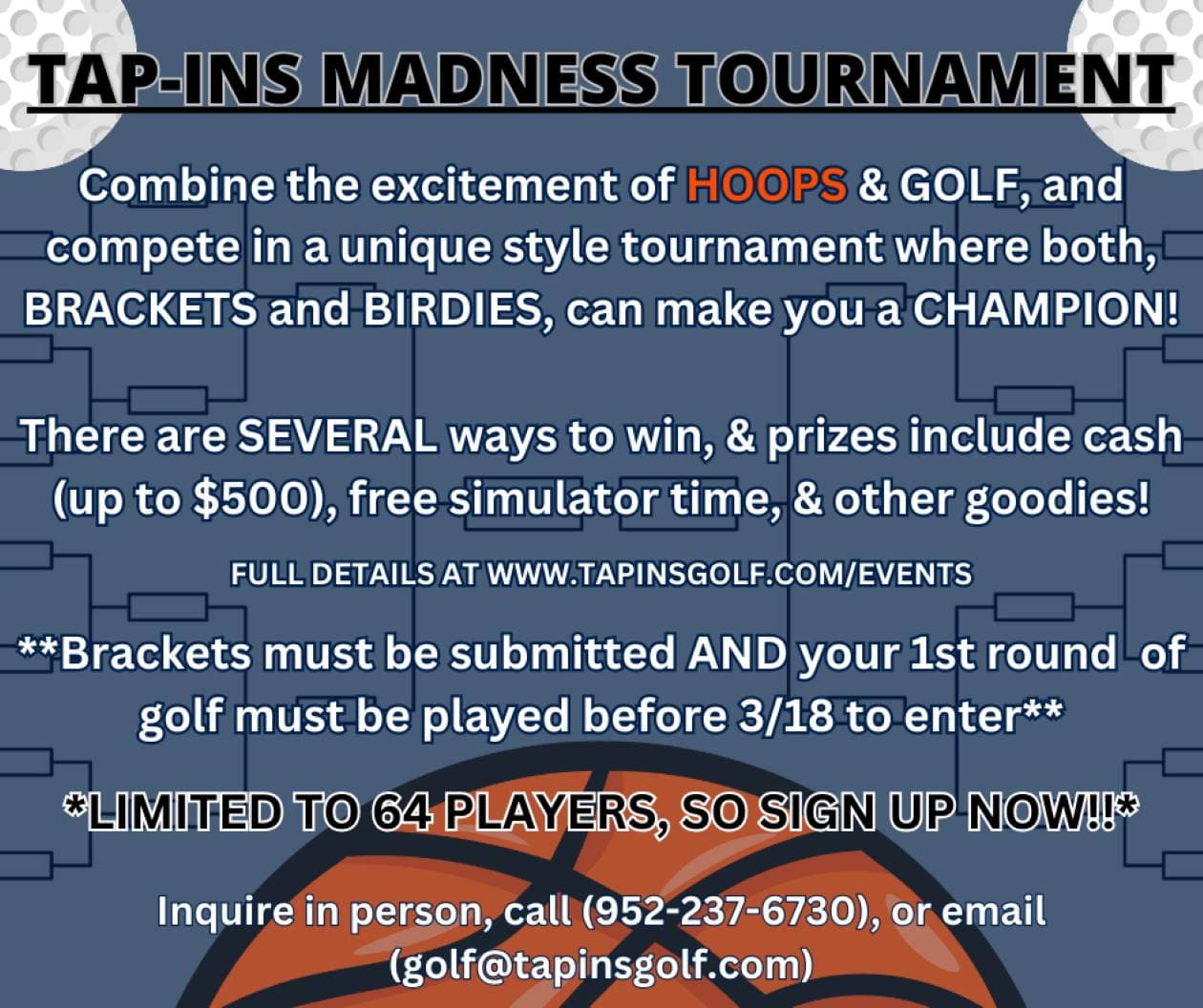 Tap-Ins Madness Tournament 2026