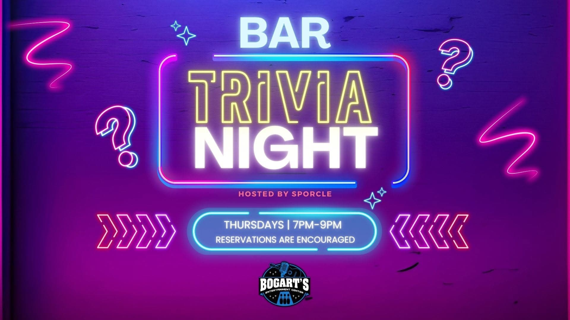 Thursday Trivia Night at Bogart's