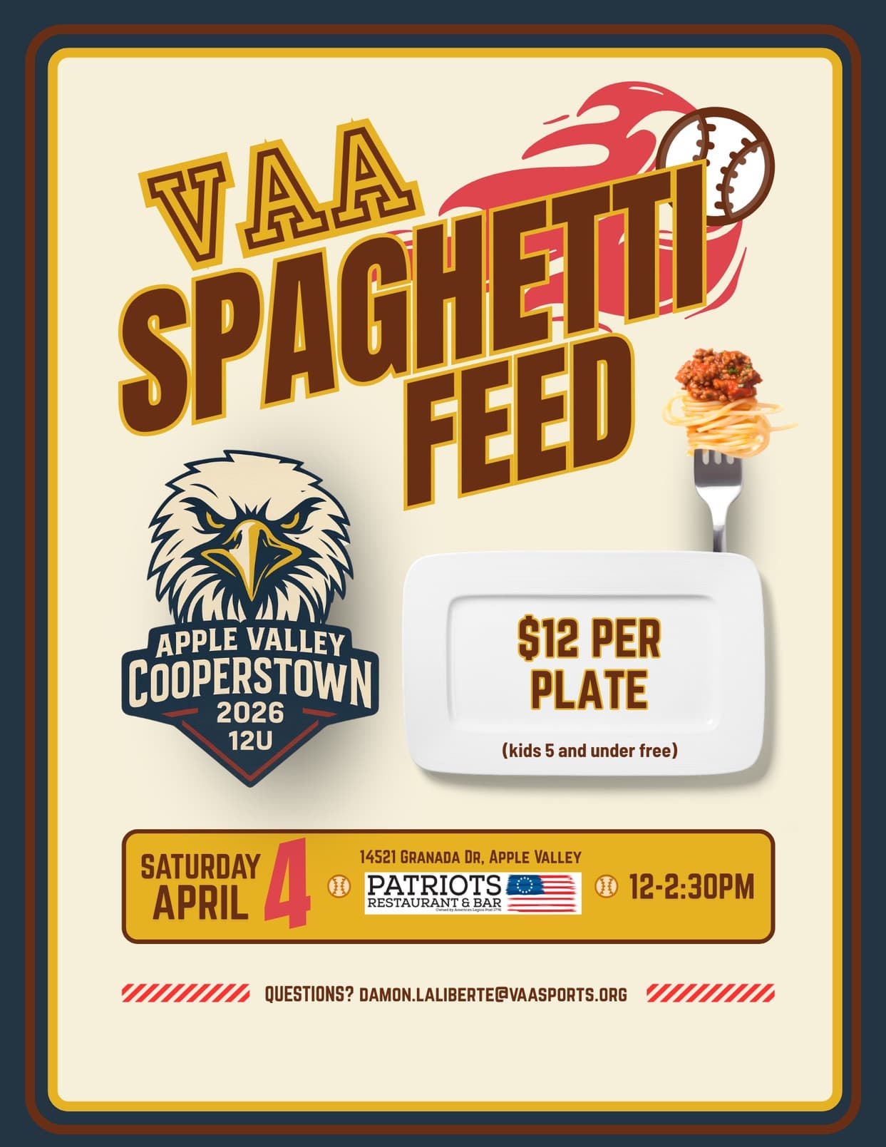 VAA Spaghetti Feed