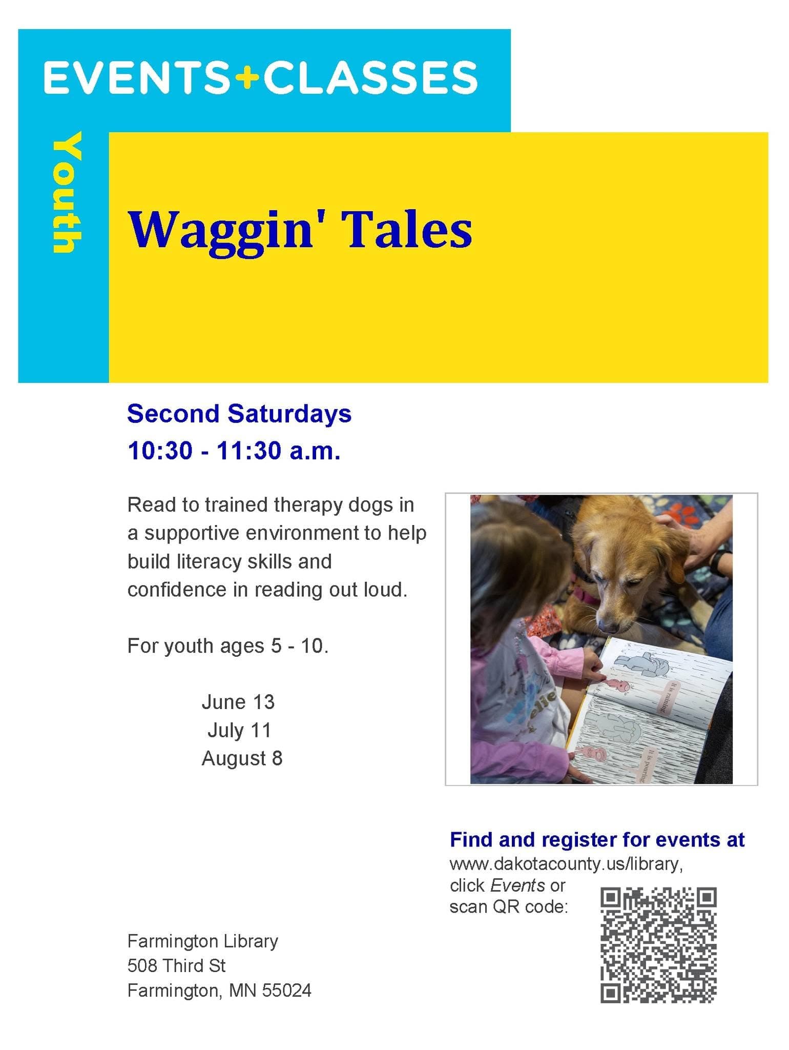 Waggin’ Tales at Farmington Library