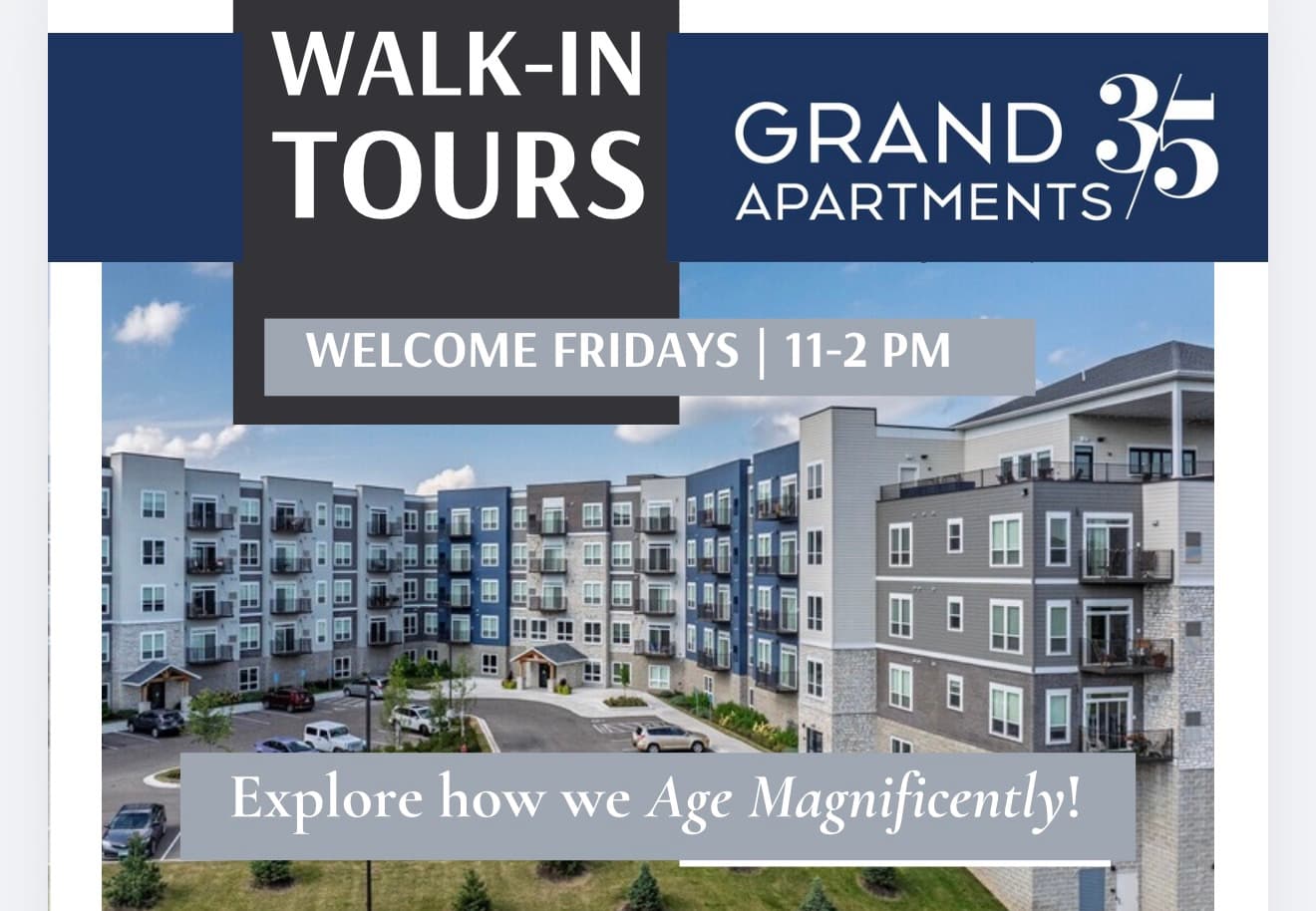 Walk In Tours at Grand35