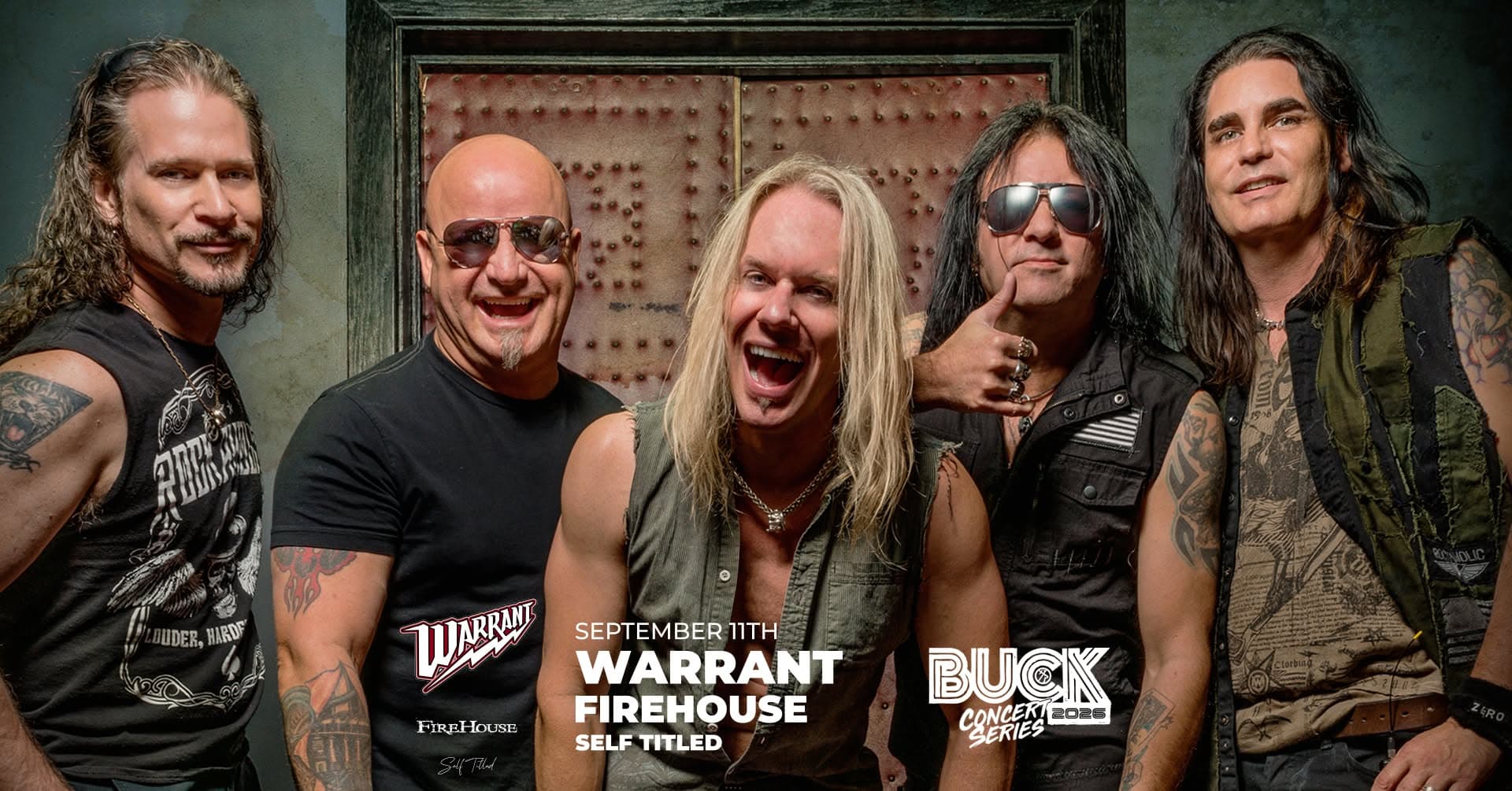 Warrant, Firehouse, and Self Titled at Buck Concert Series
