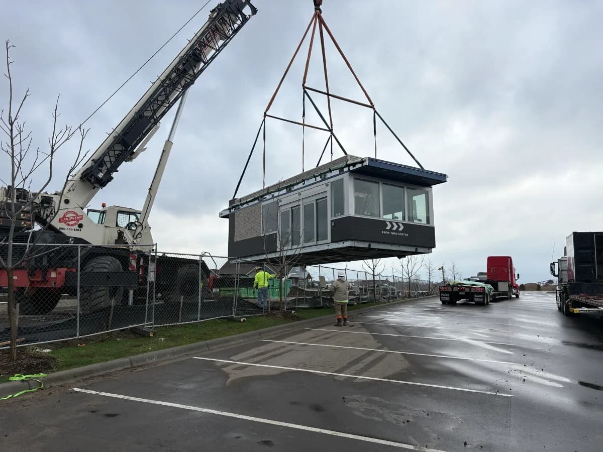 7 Brew's Apple Valley Building Just Got Craned Into Place (Opening Late June)